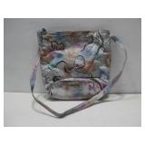 Brit Rosen Hand Painted Leather Shoulder Bag