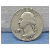 1952 Washington Silver Quarter 90% Silver