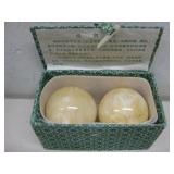Vtg Set Of Two Boading Balls See Info