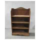 Vtg 3-Shelf Wooden Bookcase 32' x 10' x 52'