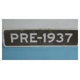 Pre-1937 Street Sign 24' x 6' See Info