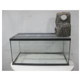 Glass Pet Enclosure & Faux Wood Hide Accessory See