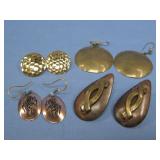 Four Mixed Metal Earrings