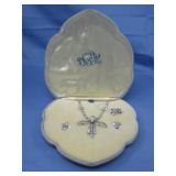 Vtg. Phyllis S.S Rhinestone Necklace Earrings Set,