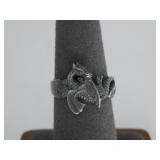 Sterling Silver Mythical Dragon Ring Hallmarked