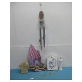 Virgin Mary Wind Chime, Ceramic Virgin Mary See