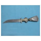 Wood Carved Figure Handle Knife 8'
