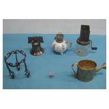 Vtg Enesco 50th Anniv Oil Lamp, Liberty Bell See
