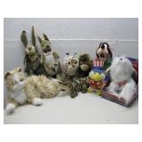 Assorted Plush Toys & Two Animated Toys See Info
