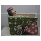 Wood Carved Clown Stool 19' x 11.5' x 19' See Info