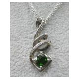 925 Elegant Fluid Pendant Necklace See Info
