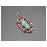 SW Sterling Cluster Pendant Hallmarked