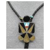 Vtg. SW Thunderbird Bolo Tie Sterling