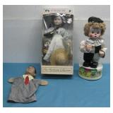 The Heirloom Porcelain Doll W/ Music Toy Clown