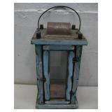 10' Hand Painted Wooden Candle Lantern See Info