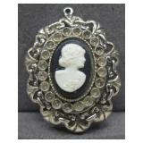 VTG Cameo Pendant Hallmarked