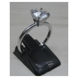 Silvertone Cz Ring