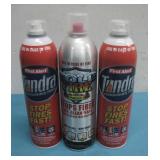 3 Cans Fire Extinguishers See Info