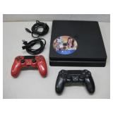 Sony Play Station (2) Remotes & Game Powers On