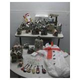 Assorted Ceramic Christmas Decor Houses & More See