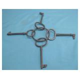 Decorative Cast Iron Skeleton Keys