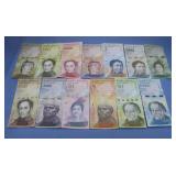 Venezuela 13 Piece Full Set (2) 100,000 Bolivar