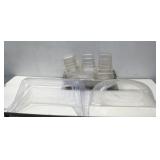 Two Clear Plastic Food Pan Covers & More See Info