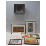 Framed Wall Art, Frame & Quilters Square