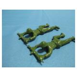 Vtg Two Metal Green Army Men Bottle Openers