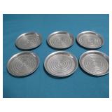 Six Vtg Everlast Forged Aluminum Coasters
