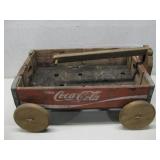 18'x11' Vintage Wooden Coca-Cola Crate Wagon See