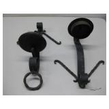 Two 14' Iron Candle Scones & Holders See Info