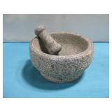 Granite Mortar W/Pestle 8 'x 4' Molcajete