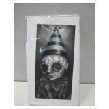Signed & Numbered Clown Painting Print 12' x 6'