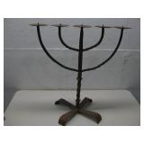 Vtg 21' Twisted Iron Accented Candle Holder