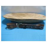 20'x9' Wood Deco Bowl & Brush Creek Leather Belt