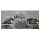 Three Bins Assorted Legos Hallmarked See Info