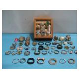 Assorted Rings W/Ring Holding Box