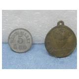 Two Antique Tokens