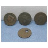 Four Large Cents