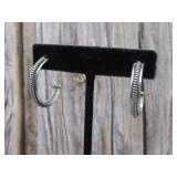Sterling Silver Half Hoop Earrings Tested