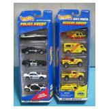 1997 Hot Wheels Rescue & Police Squad Packs