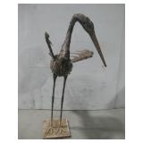 Metal Crane Sculpture 56' Tall See Info