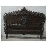 Vtg Style Wooden Bed Frame See Info
