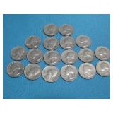 Eighteen Clad 1965 Quarters
