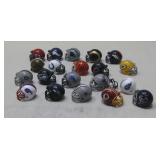 Twenty Assorted Mini Plastic NFL Helmets