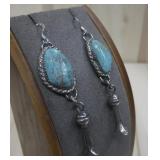 S.S Vtg. N/A Tested Dangle Turquiose