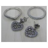 Sterling Silver Hallmarked Lot Of Earrings