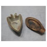 Frankoma Ceramic Ashtray & Copper Ash Tray See