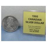 1966 Canadian Silver Dollar 80% Silver